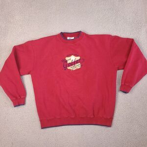 M&C Sport Sweatshirt Mens‎ XL Red Greatest Golfer Funny Crewneck